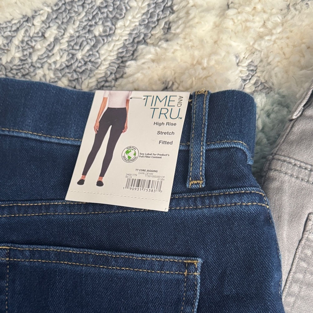 Time & Tru High Rise Skinny Jeggings Bunndle- 5 Pair of Jeggings - Picture 4 of 11